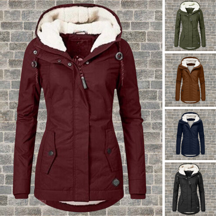 Drune | Lange Winterjacke Damen mit Kapuze - Damen Winterbekleidung