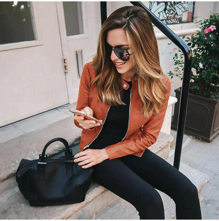 Drune | Stilvolle Lederjacke für Frauen