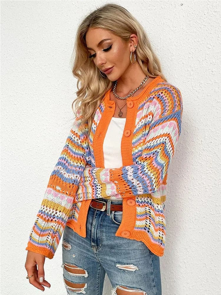 Drune | Bunt Und Bequeme Frühlingsstrickjacke