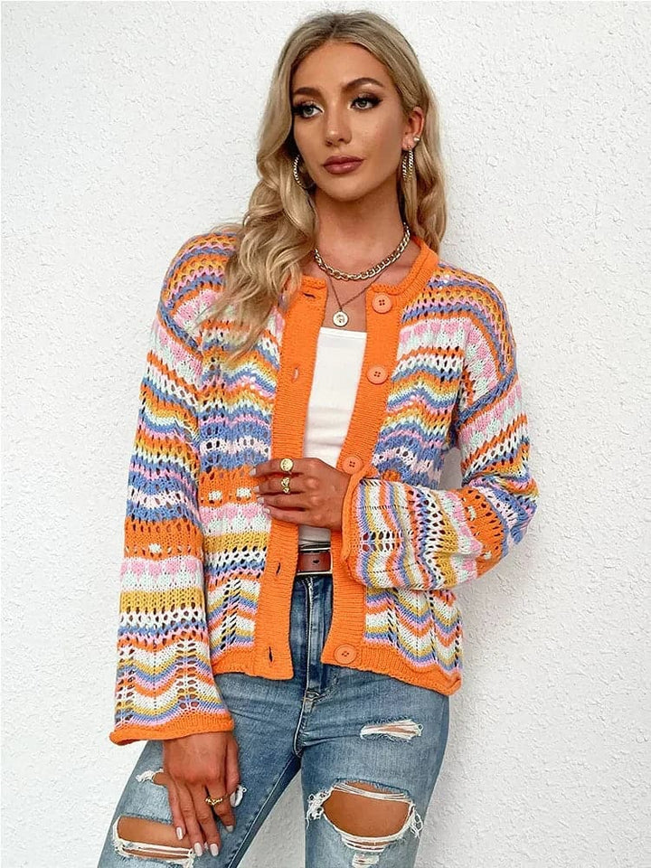 Drune | Bunt Und Bequeme Frühlingsstrickjacke