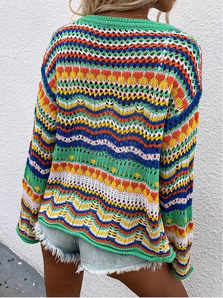 Drune | Bunt Und Bequeme Frühlingsstrickjacke