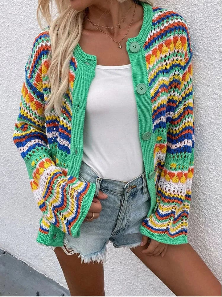 Drune | Bunt Und Bequeme Frühlingsstrickjacke
