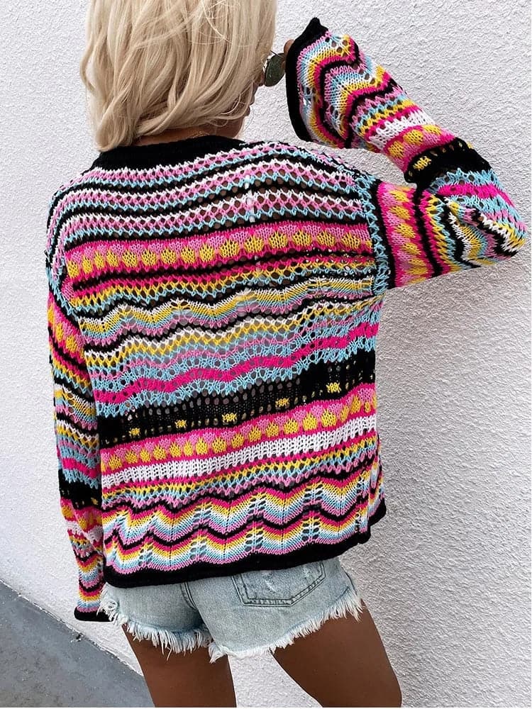 Drune | Bunt Und Bequeme Frühlingsstrickjacke