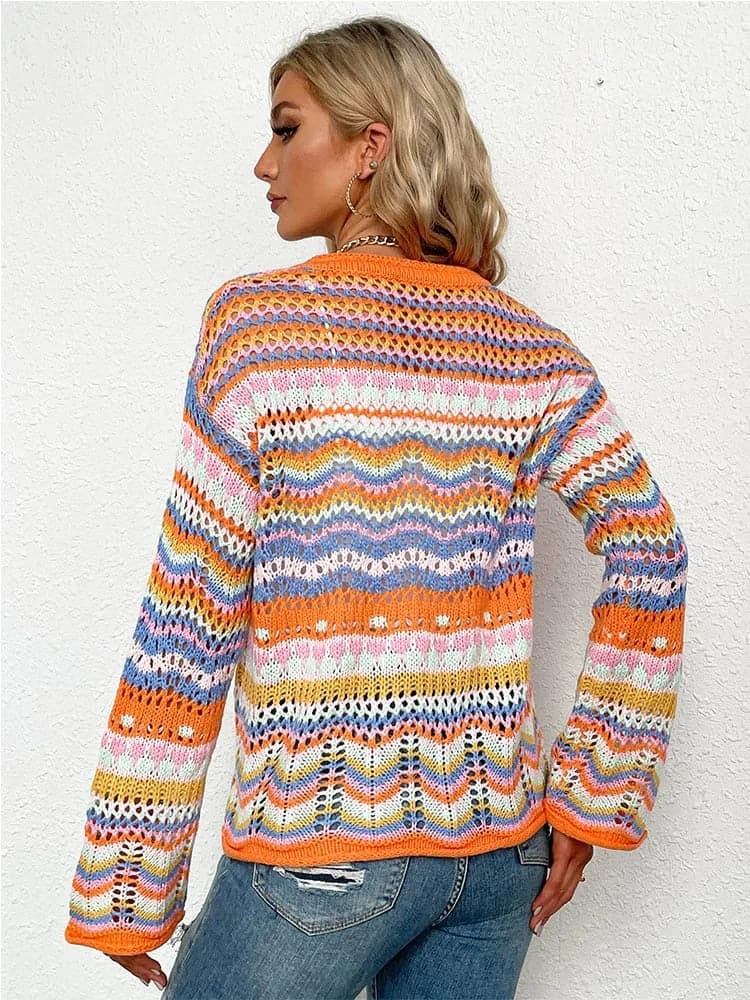 Drune | Bunt Und Bequeme Frühlingsstrickjacke