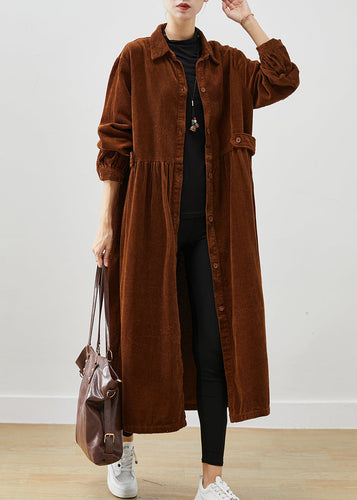 Drune | Braune Übergrößen Cordura Trenchcoats