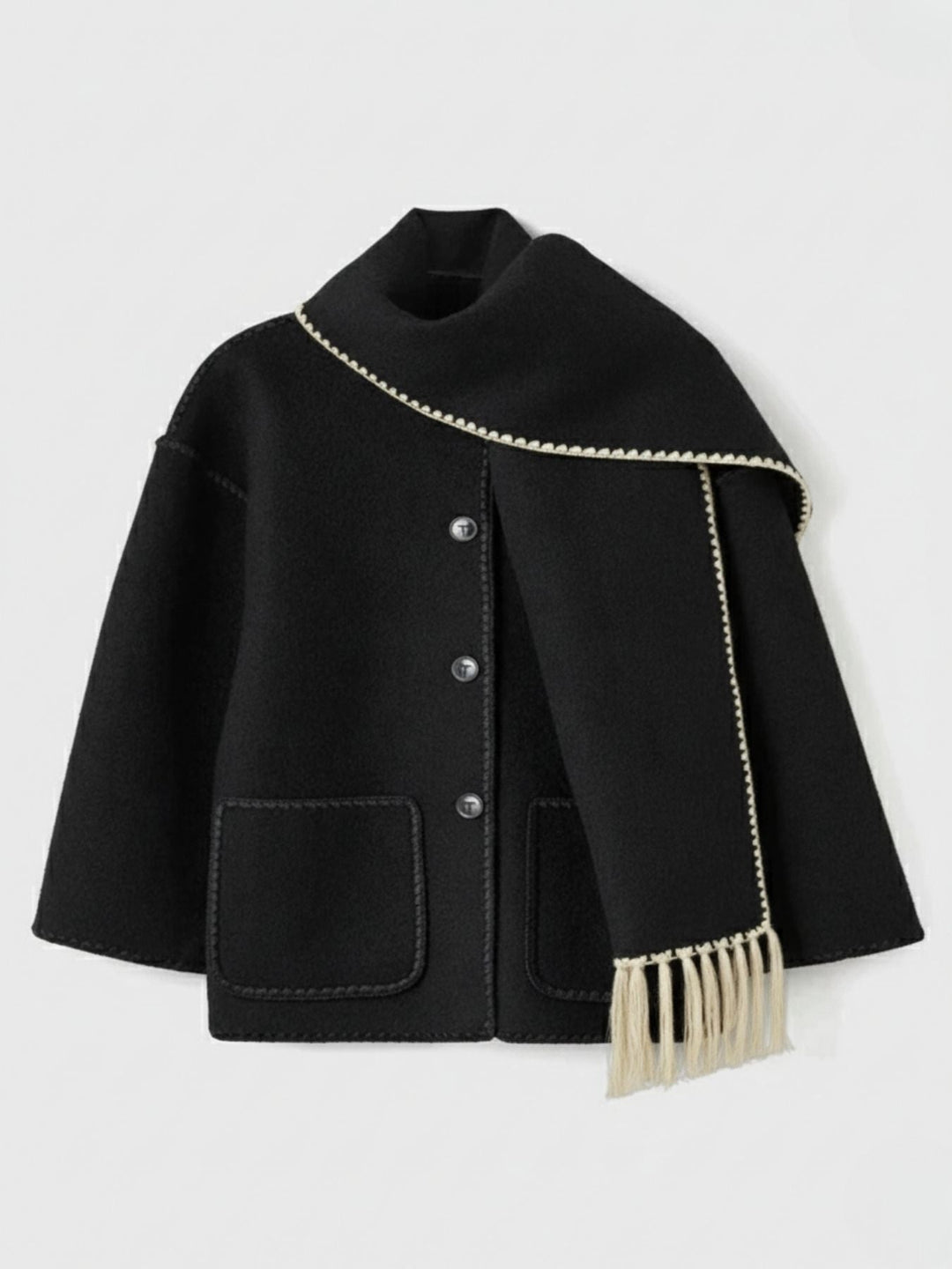 Drune | Abendjacke für Damen mit Schal, elegant und bequem