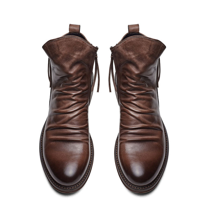 Drune - Lässige Herbst Stilvolle Stiefel mit Reißverschluss für Männer