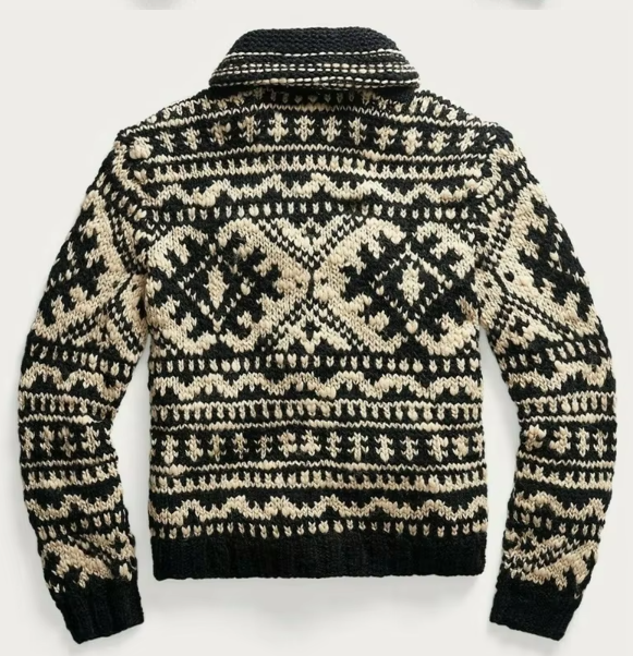 Drune | Winter Herrenpullover aus Wolle mit Reißverschluss