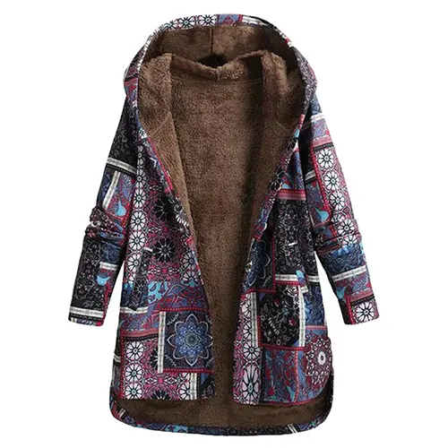 Drune | Blumen Kapuzenjacke für Damen