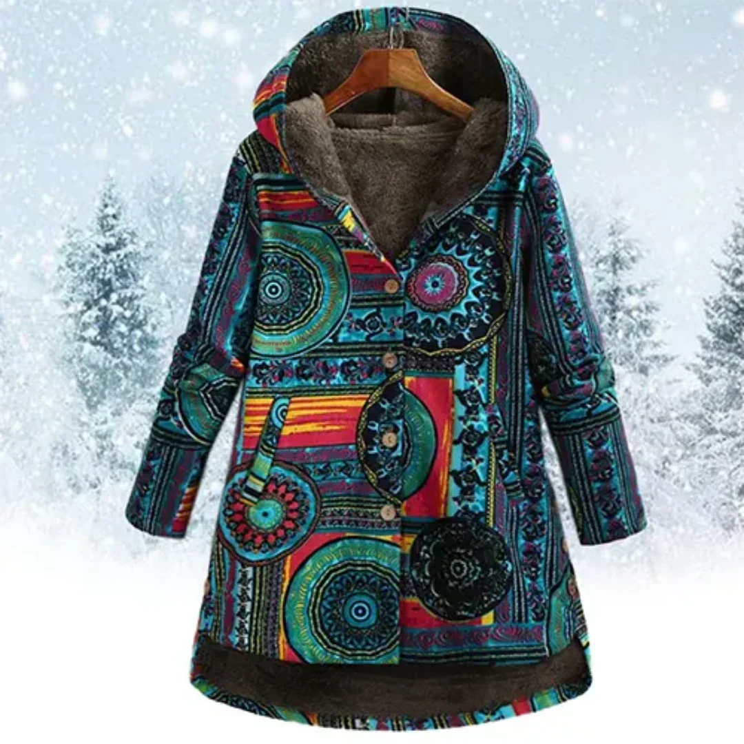 Drune | Blumen Kapuzenjacke für Damen