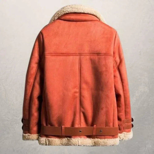 Drune | Schaffellgefütterte Wildleder-Pilotjacke