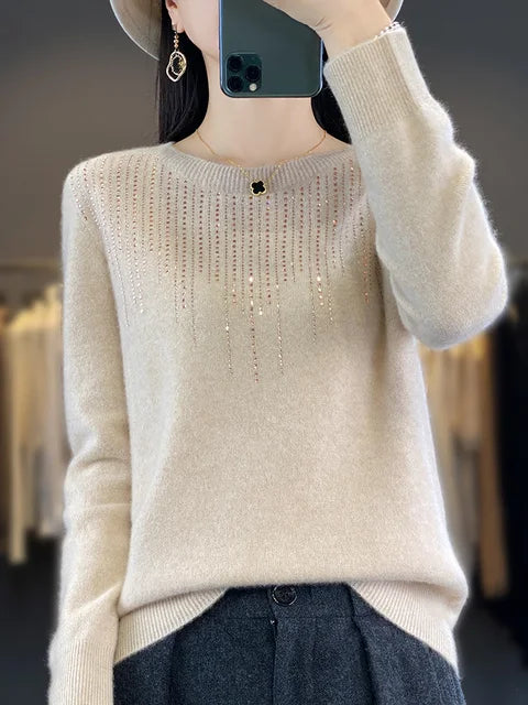 Drune | Warmer Pullover mit Glitzer