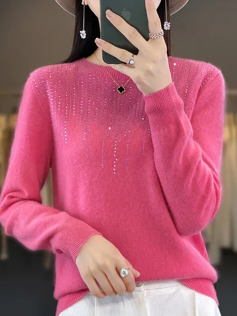 Drune | Warmer Pullover mit Glitzer