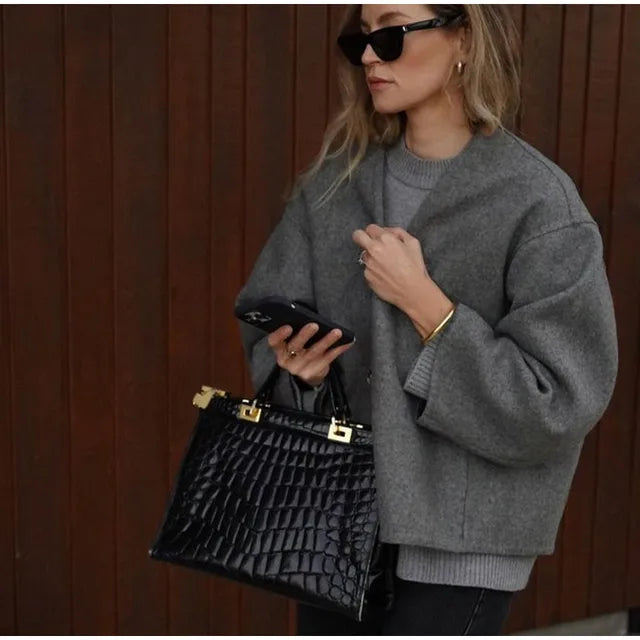 Drune | Lässiger Locker Geschnittener Cardigan
