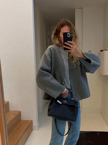 Drune | Lässiger Locker Geschnittener Cardigan