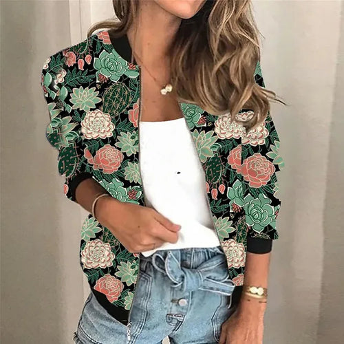 Drune | Sophie  I Printed Jacket with Zipper