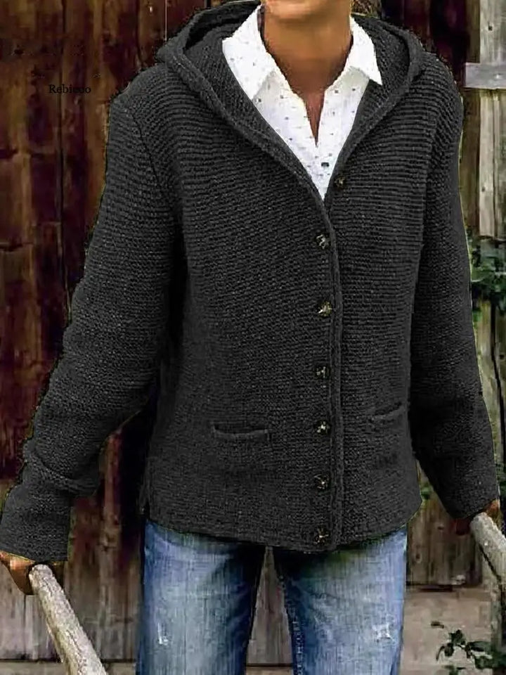 Drune | Stilvolles Strickjacke mit Kapuze
