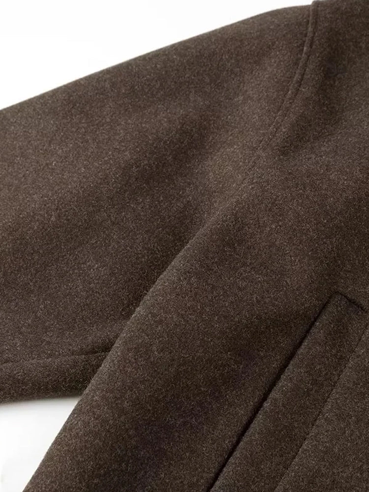 Drune | Damenjacke Aus Wollmischung Mit Doppelter Fütterung