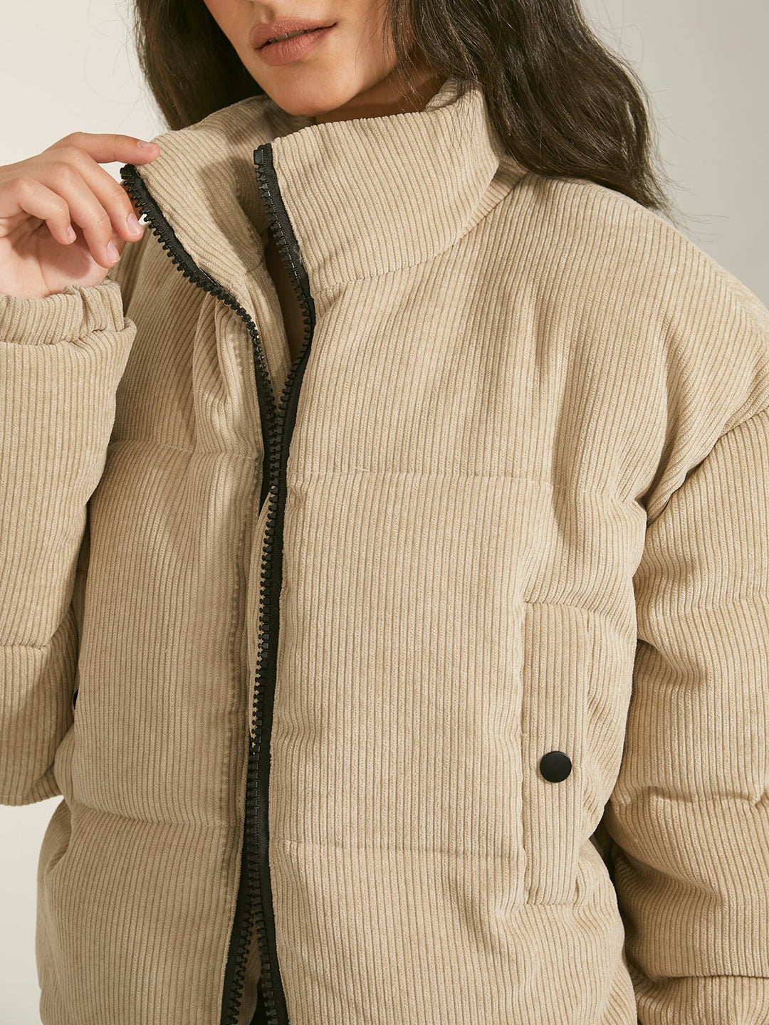 Drune | Pufferjacke - Leichte Isolation - Neutral Beige - Winter Freizeit