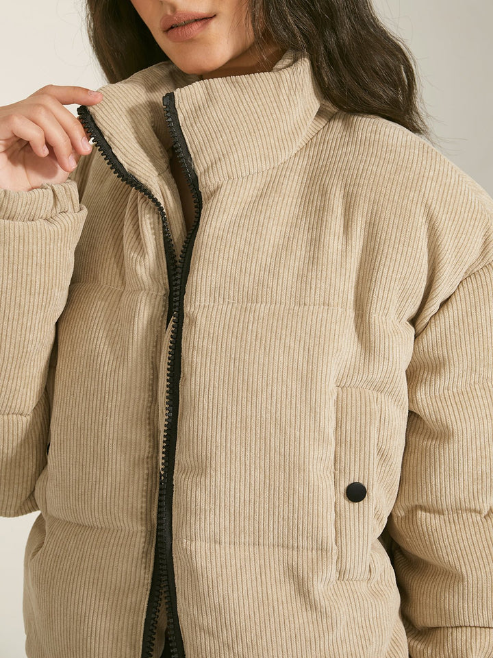 Drune | Pufferjacke - Leichte Isolation - Neutral Beige - Winter Freizeit