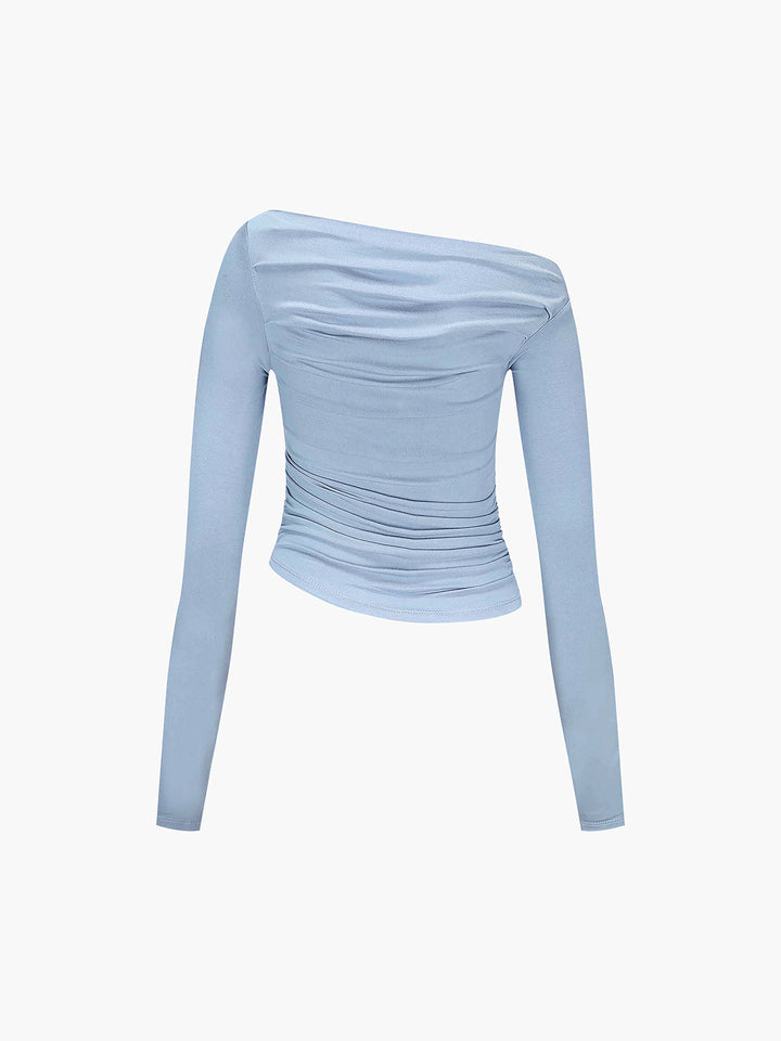 Drune | Off-shoulder Top mit Drapierung Leicht und Elegant Bequeme Passform