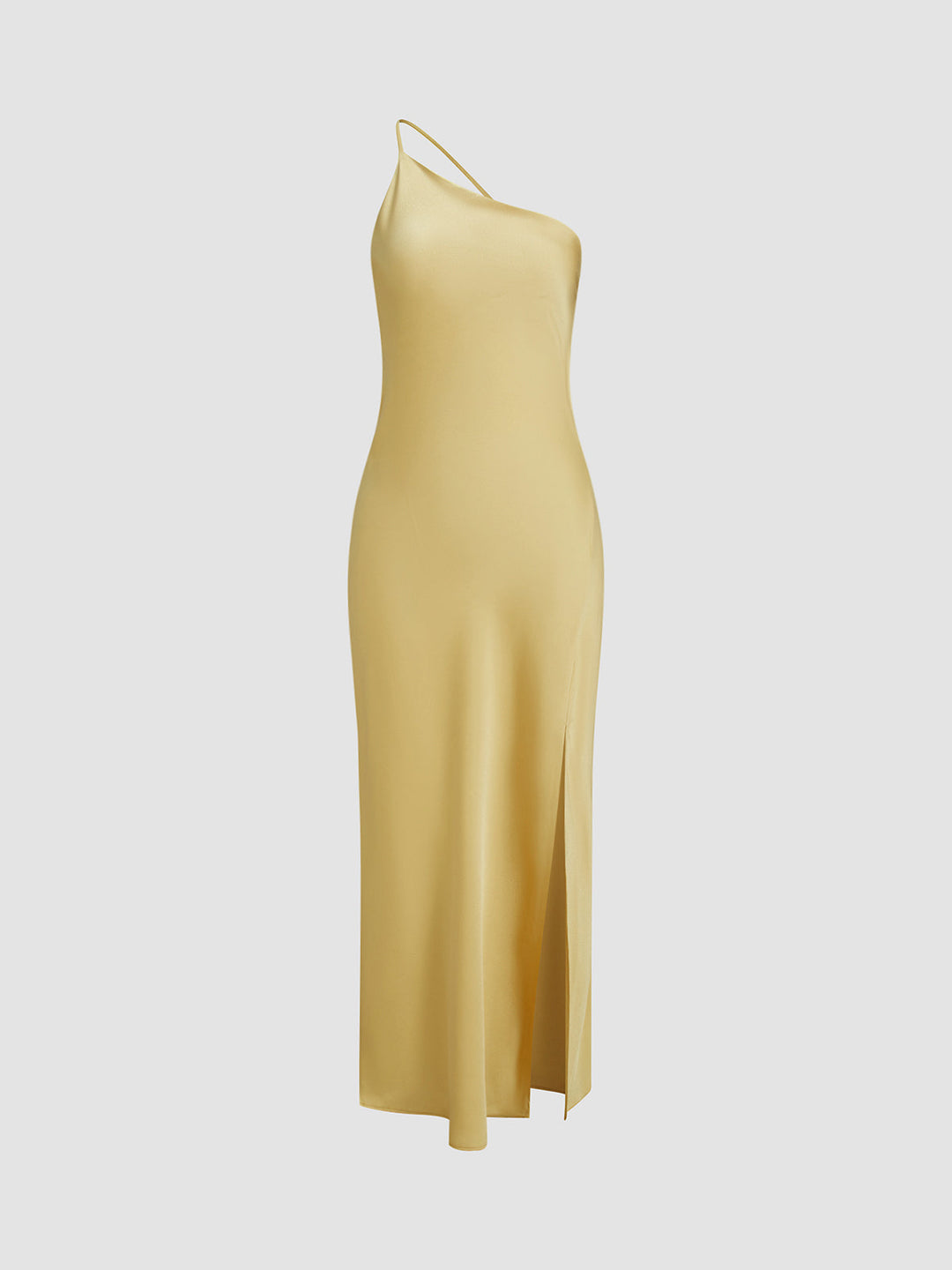 Drune | Satin Maxi Kleid mit Offenem Rücken
