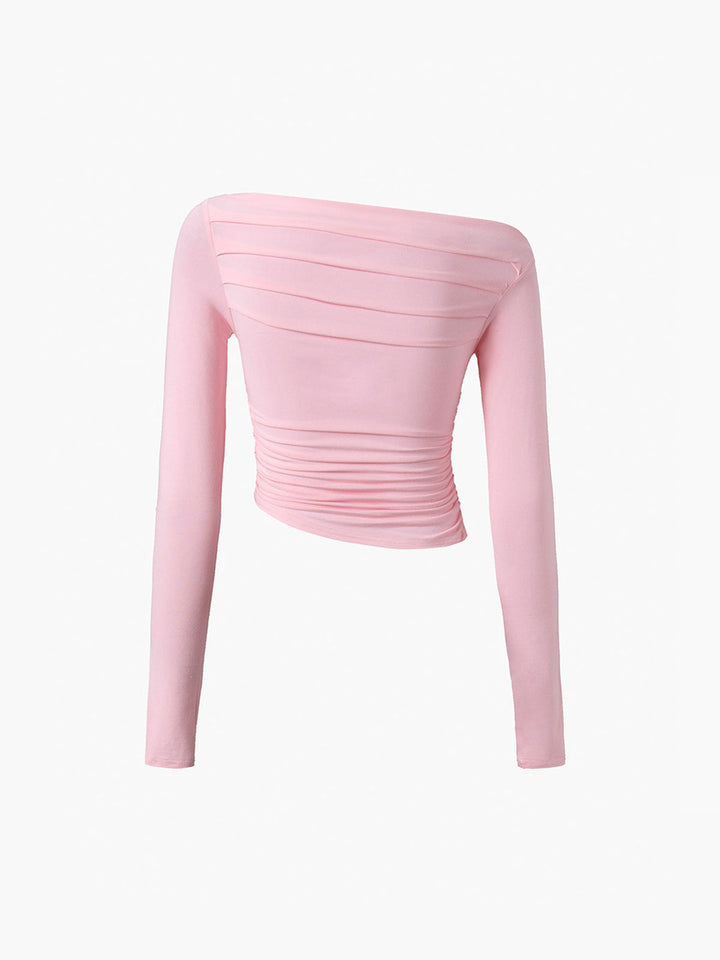 Drune | Off-shoulder Top mit Drapierung Leicht und Elegant Bequeme Passform