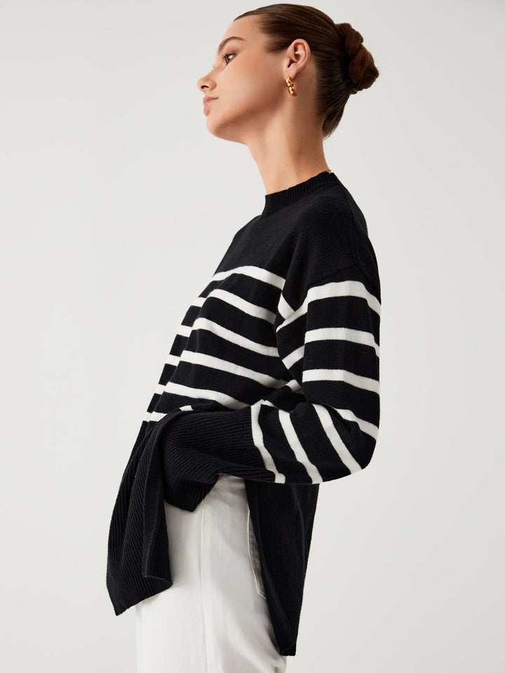 Drune | Großer Pullover mit Streifen