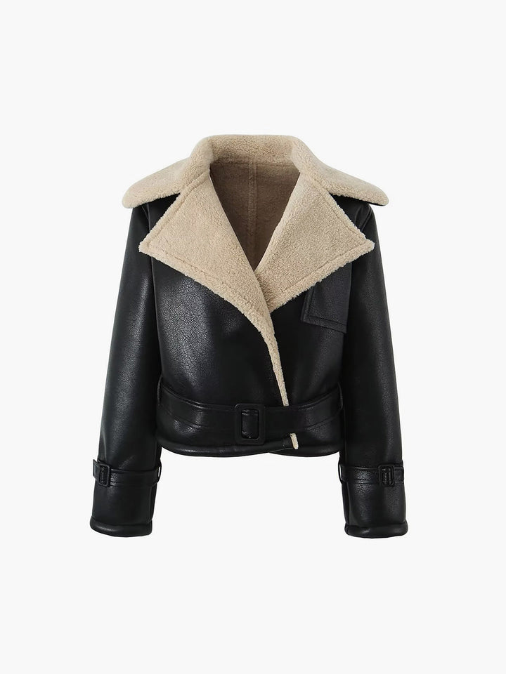 Drune | Blessed Sherpa gefütterte Lammfell Flugjacke