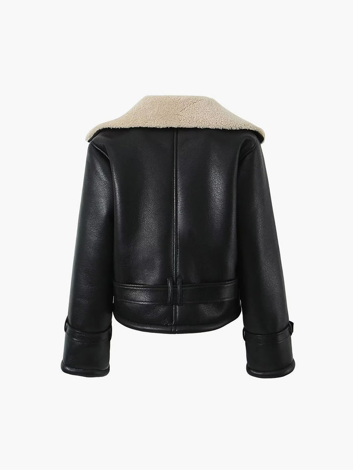 Drune | Blessed Sherpa gefütterte Lammfell Flugjacke