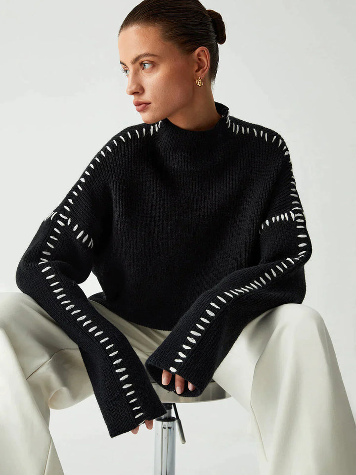 Drune | Gestrickter Pullover Mit Strukturmuster