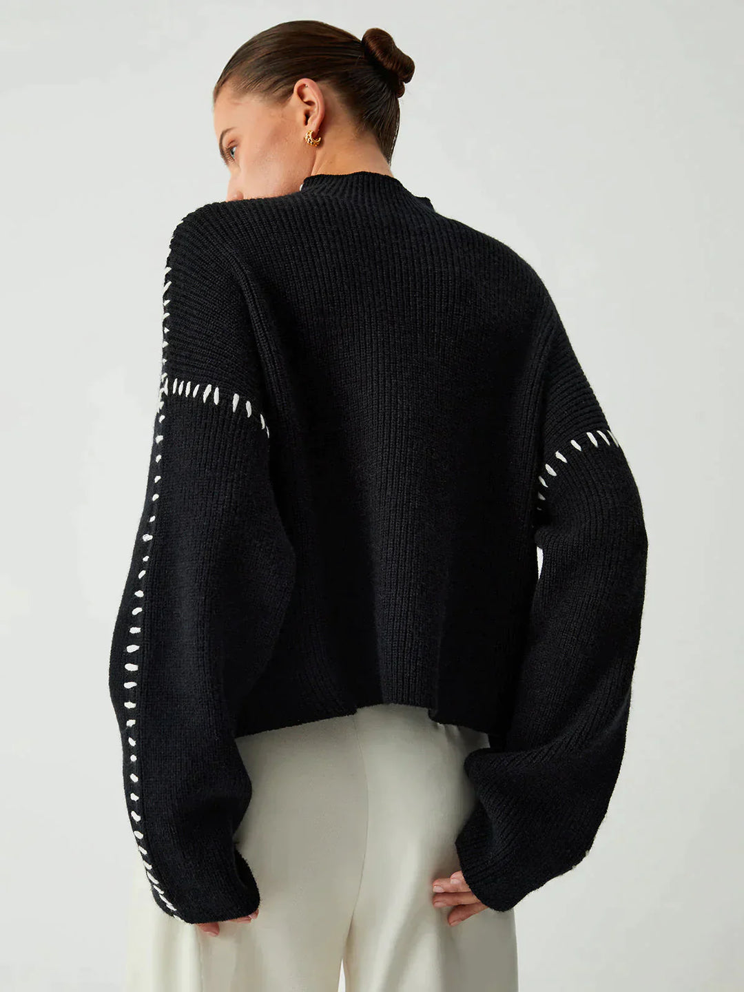 Drune | Gestrickter Pullover Mit Strukturmuster