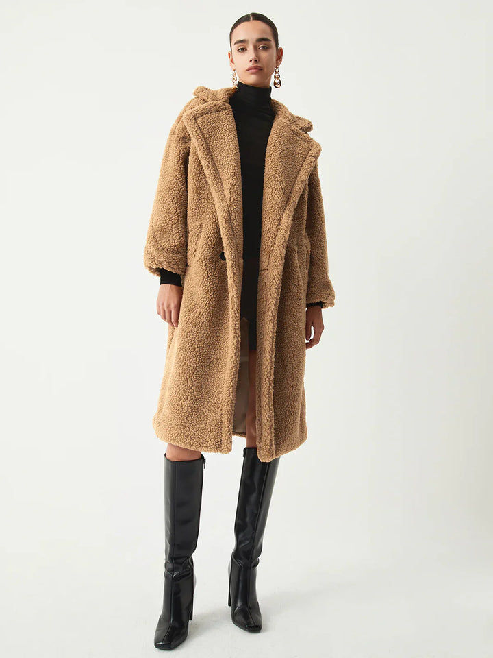 Drune | Doppelte Taschen Flurry Longline Fleecejacke