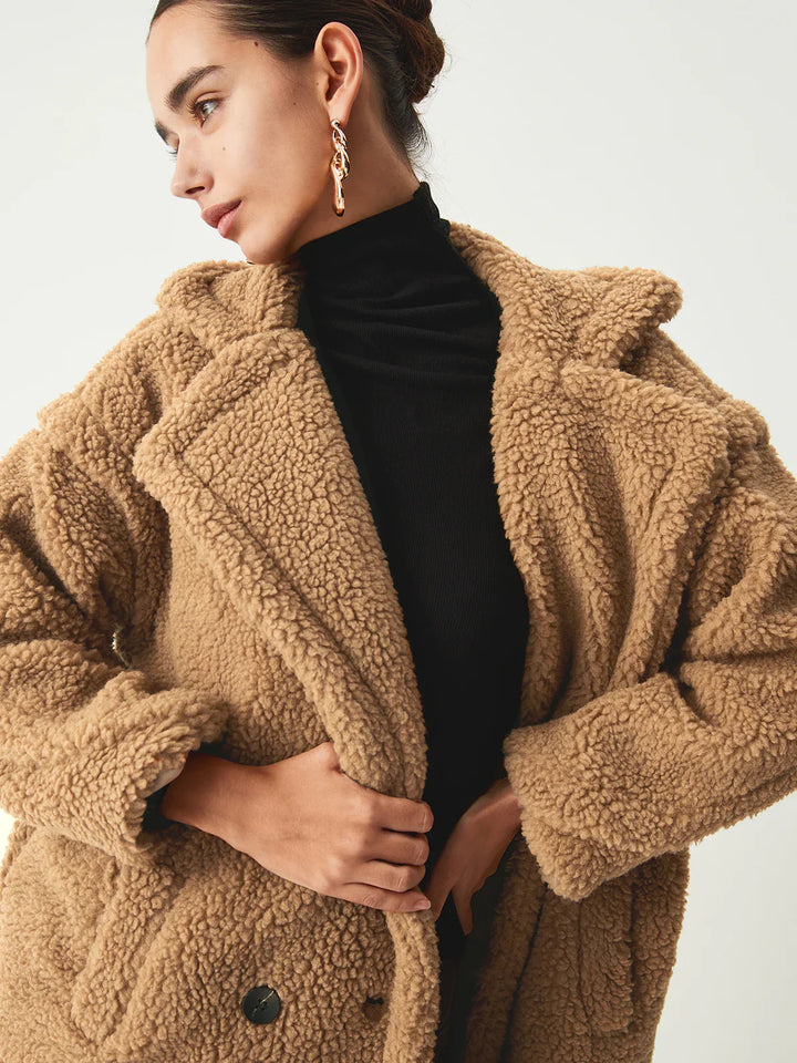Drune | Doppelte Taschen Flurry Longline Fleecejacke