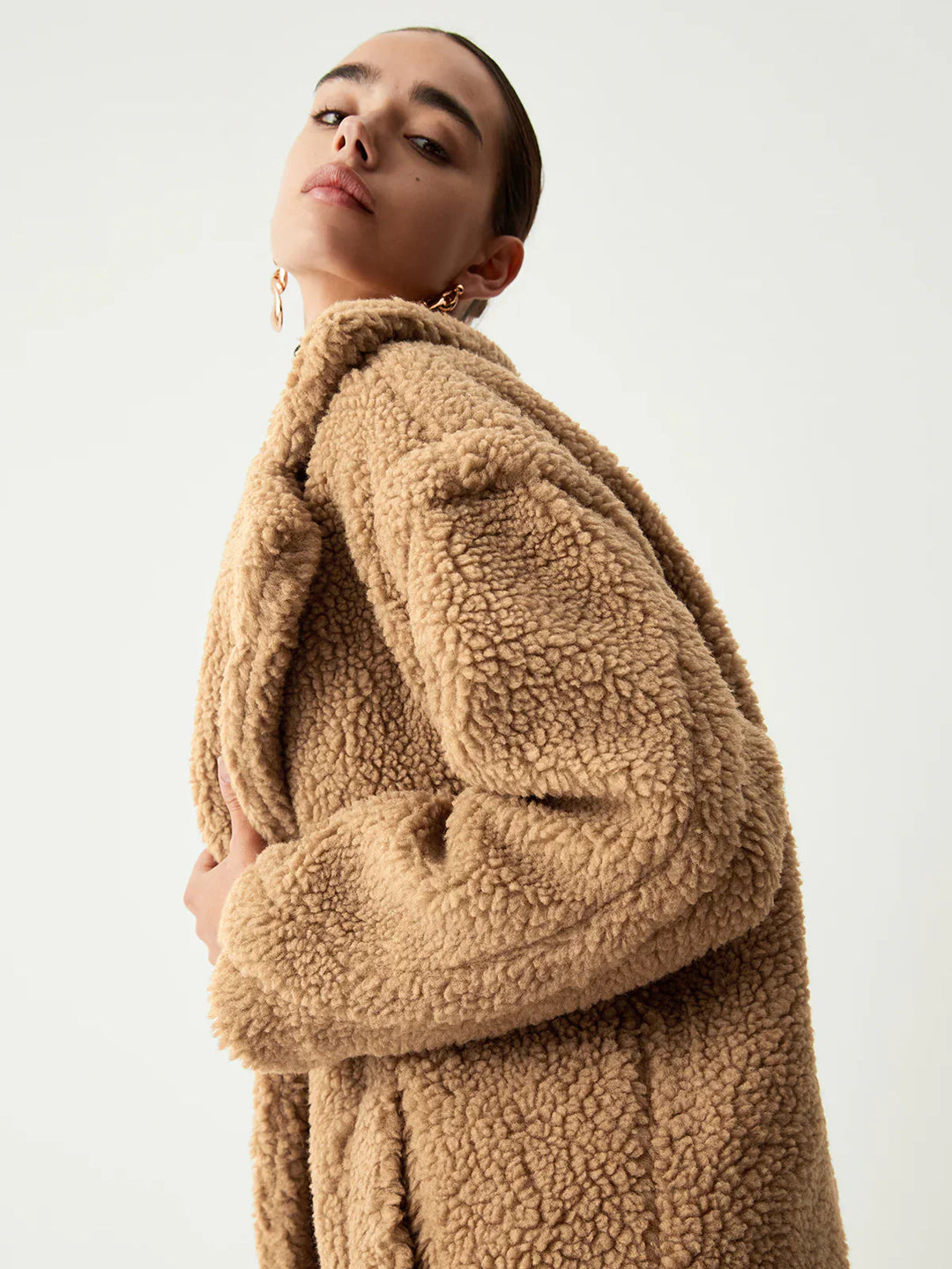 Drune | Doppelte Taschen Flurry Longline Fleecejacke