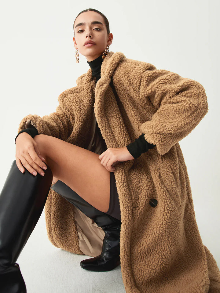 Drune | Doppelte Taschen Flurry Longline Fleecejacke