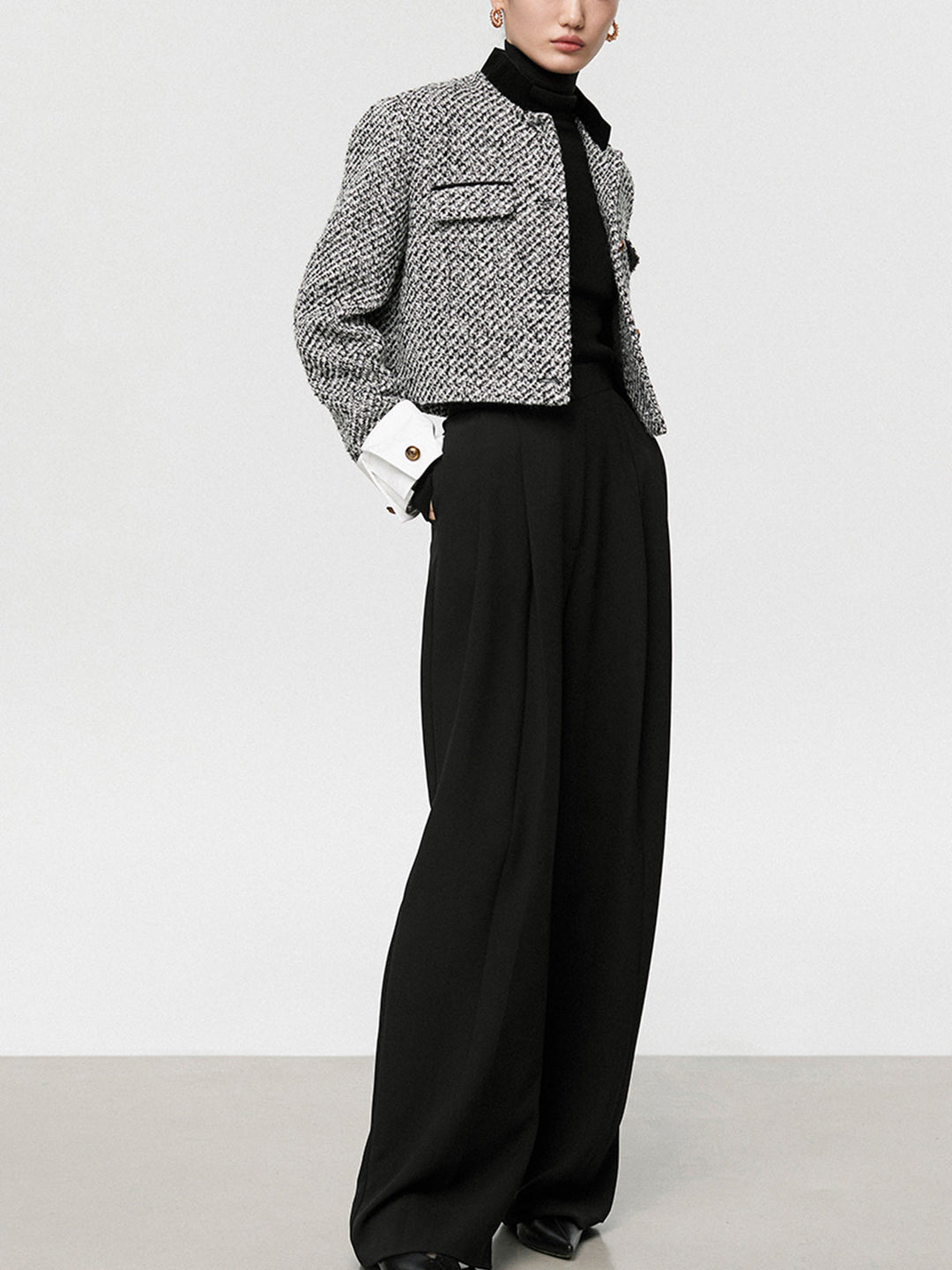 Drune | Boucle Crop Blazer