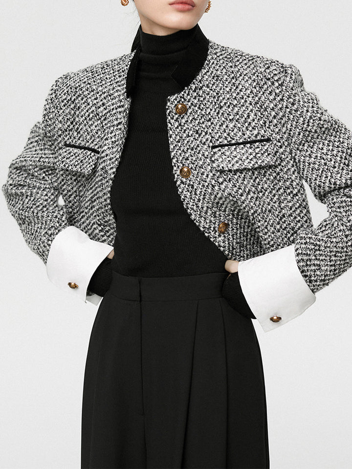 Drune | Boucle Crop Blazer