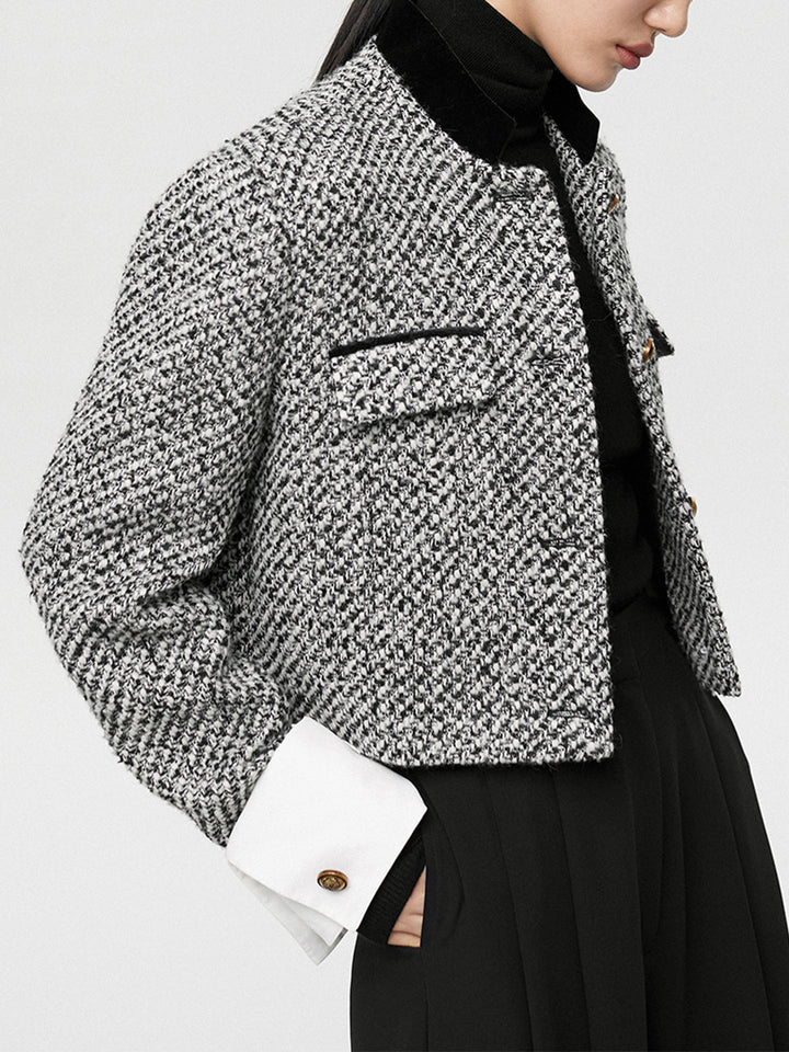 Drune | Boucle Crop Blazer