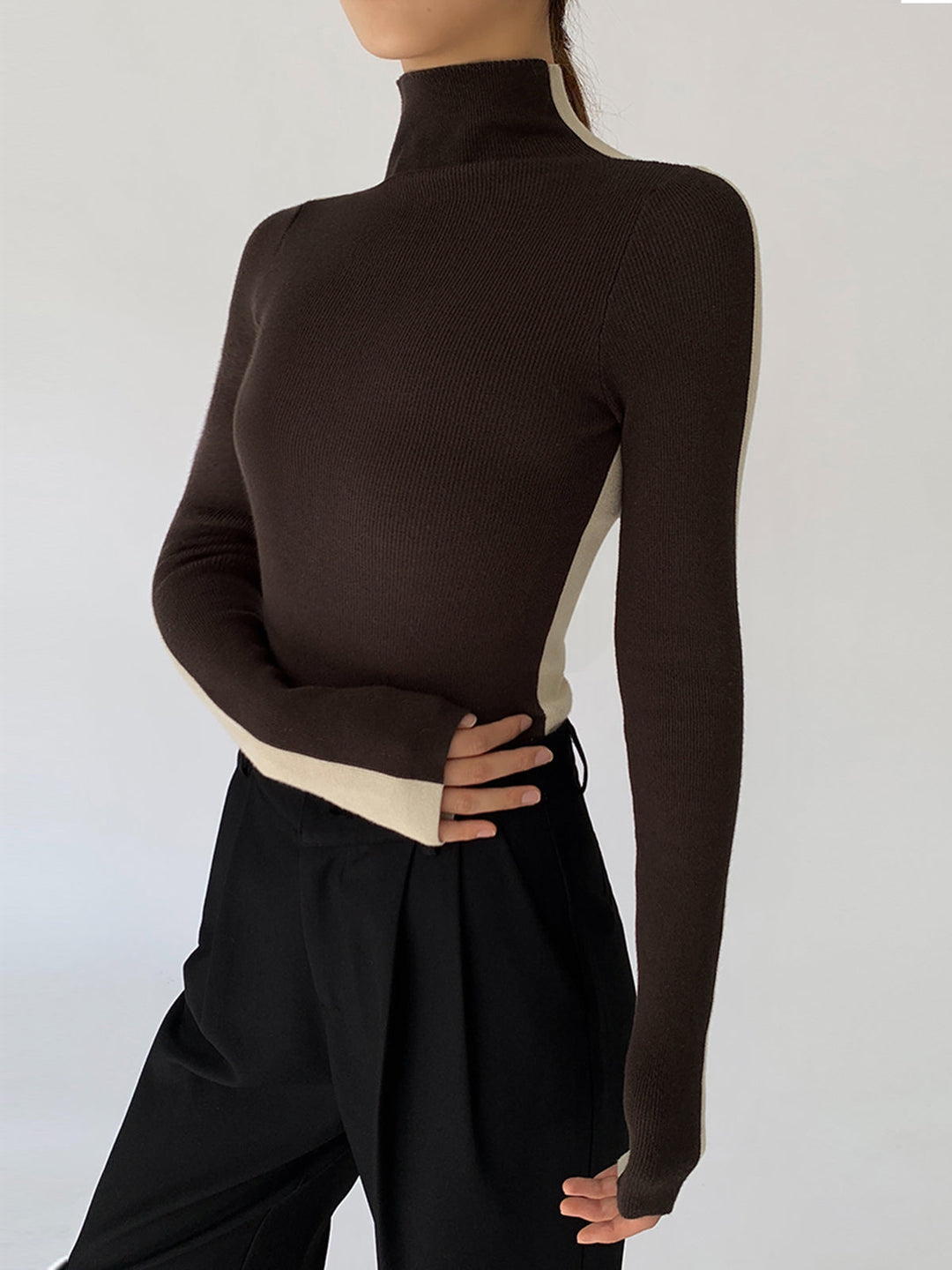 Drune | Rollkragenpullover mit Langen Ärmeln für Damen