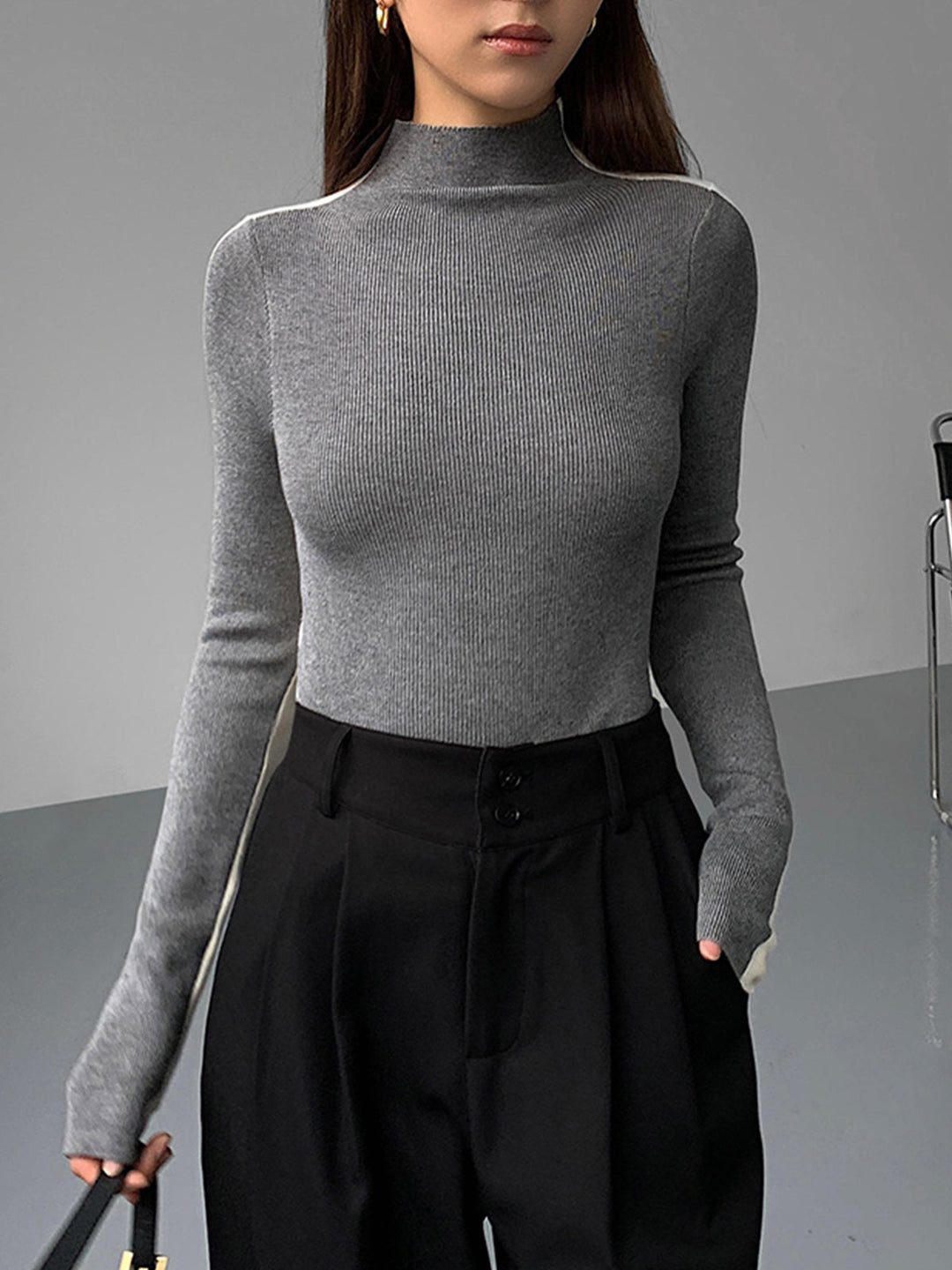 Drune | Rollkragenpullover mit Langen Ärmeln für Damen