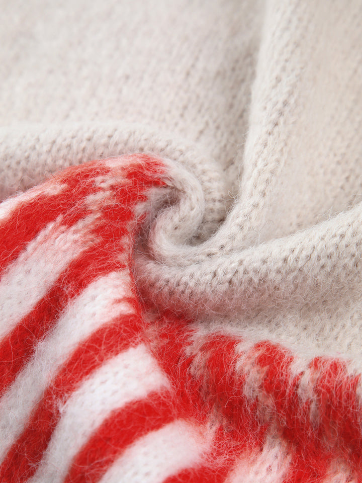 Drune | Cardigan mit Grafischem Muster Mohairmischung Einzigartig und Stilvoll