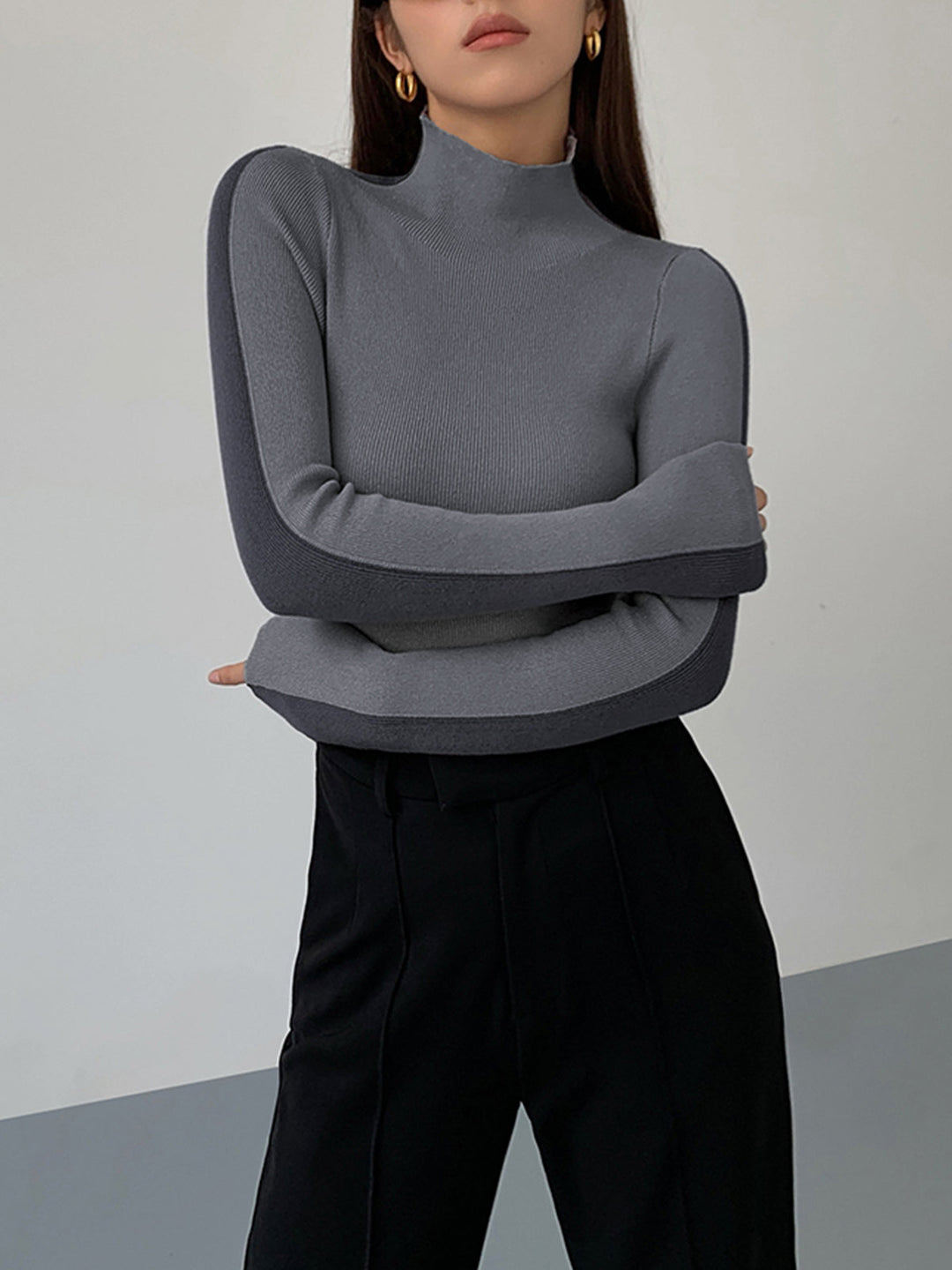 Drune | Rollkragenpullover mit Langen Ärmeln für Damen