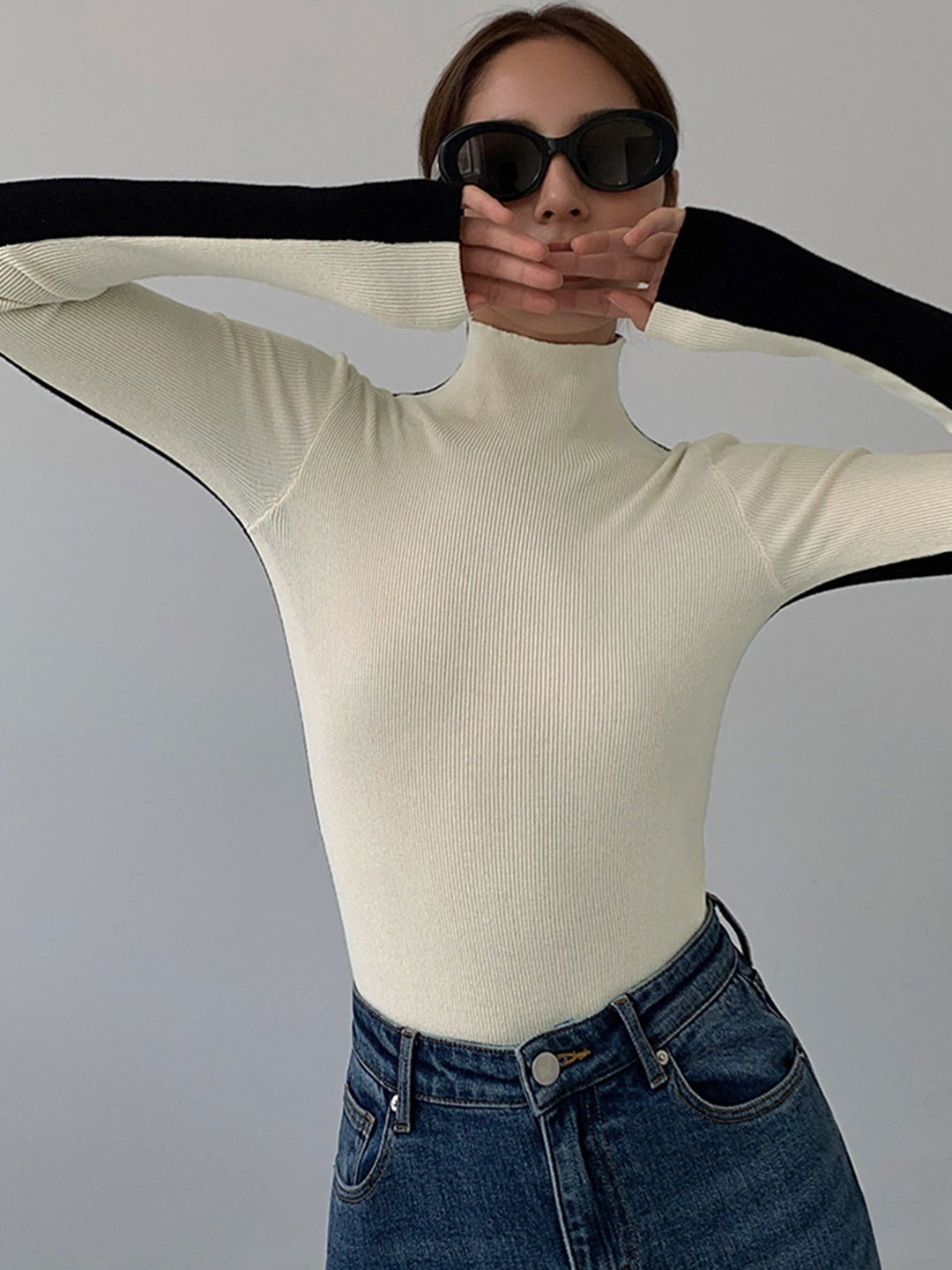 Drune | Rollkragenpullover mit Langen Ärmeln für Damen