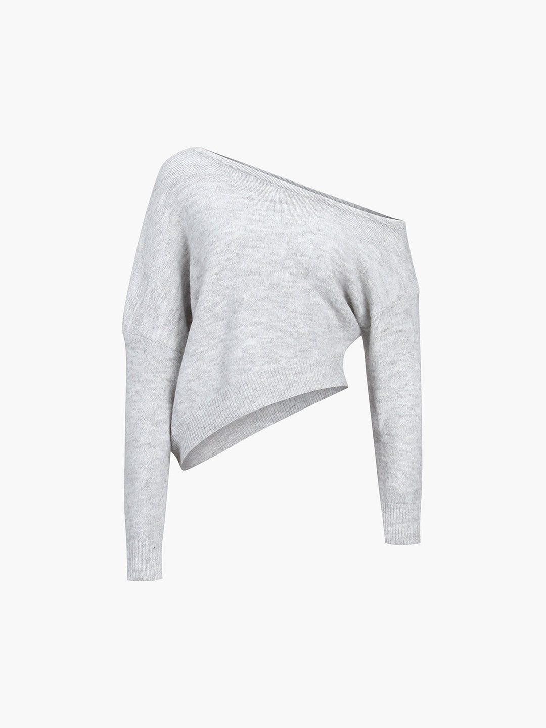 Drune | Off-shoulder Strickpullover Weiche Wollmischung Zertifizierte Eleganz