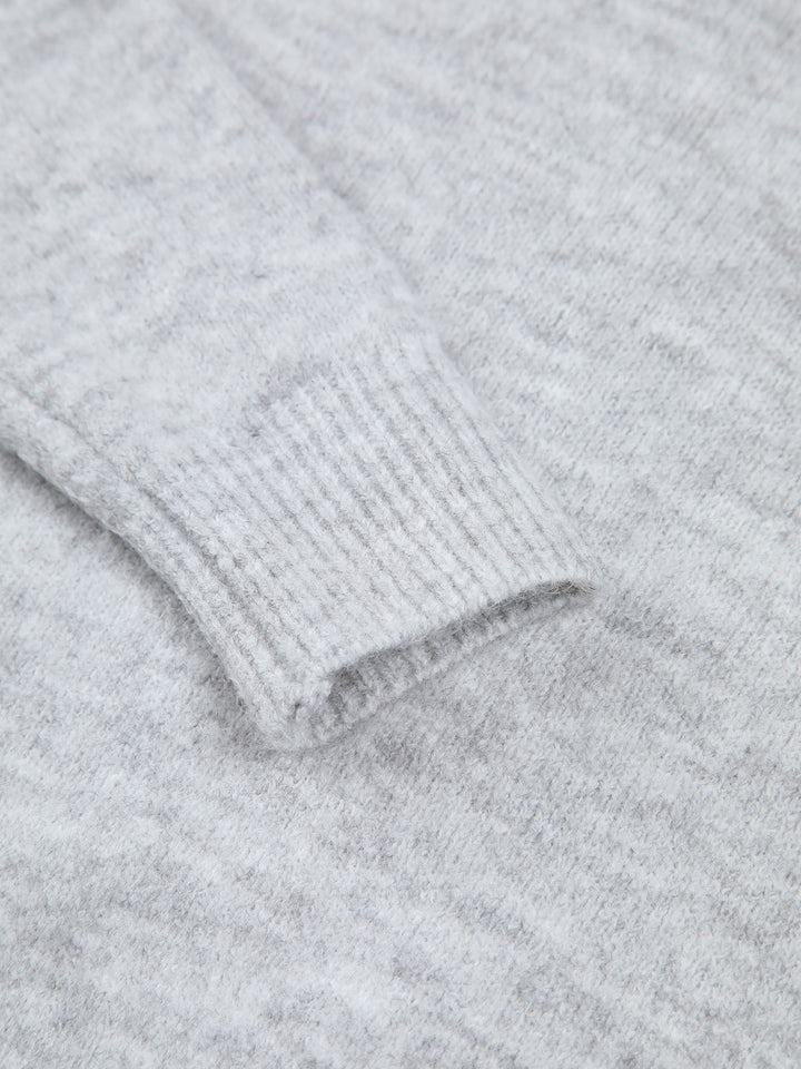 Drune | Off-shoulder Strickpullover Weiche Wollmischung Zertifizierte Eleganz