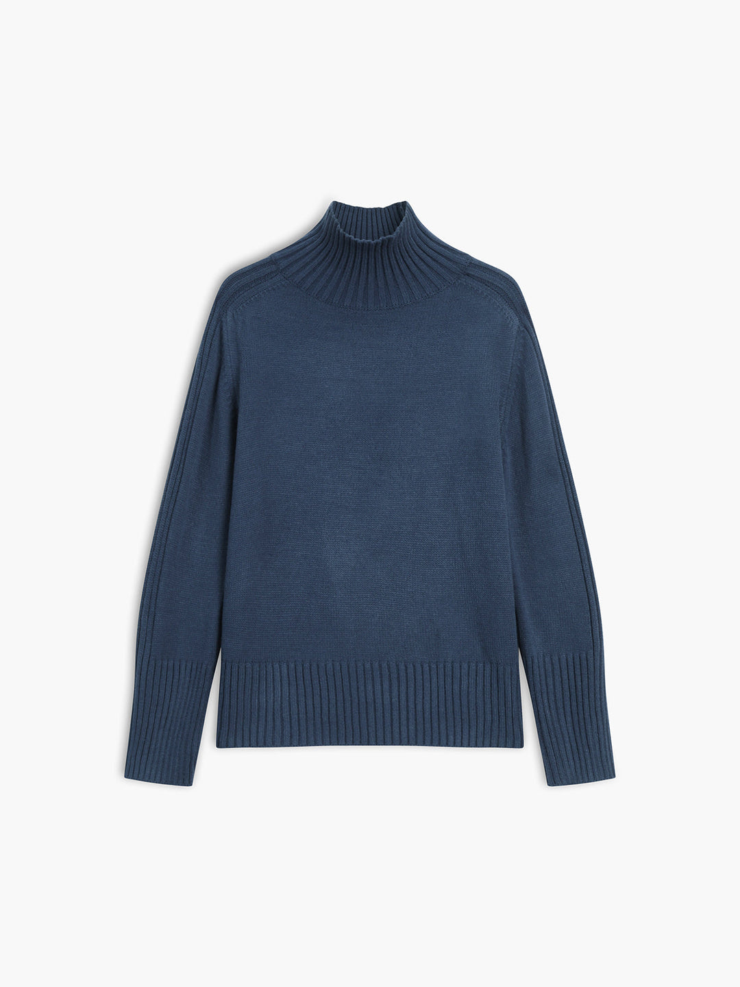 Drune | Gerippter Stehkragen Strickpullover
