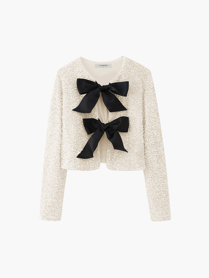 Drune | Samt Schleifen Dekor Jacke