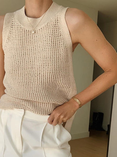 Drune | Strick Hohles Festes Tank Top