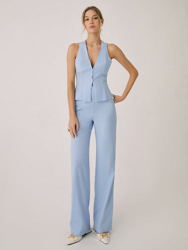 Drune | Elegantes Zweiteiliges Satz Mit Weste & Weitbein Hose